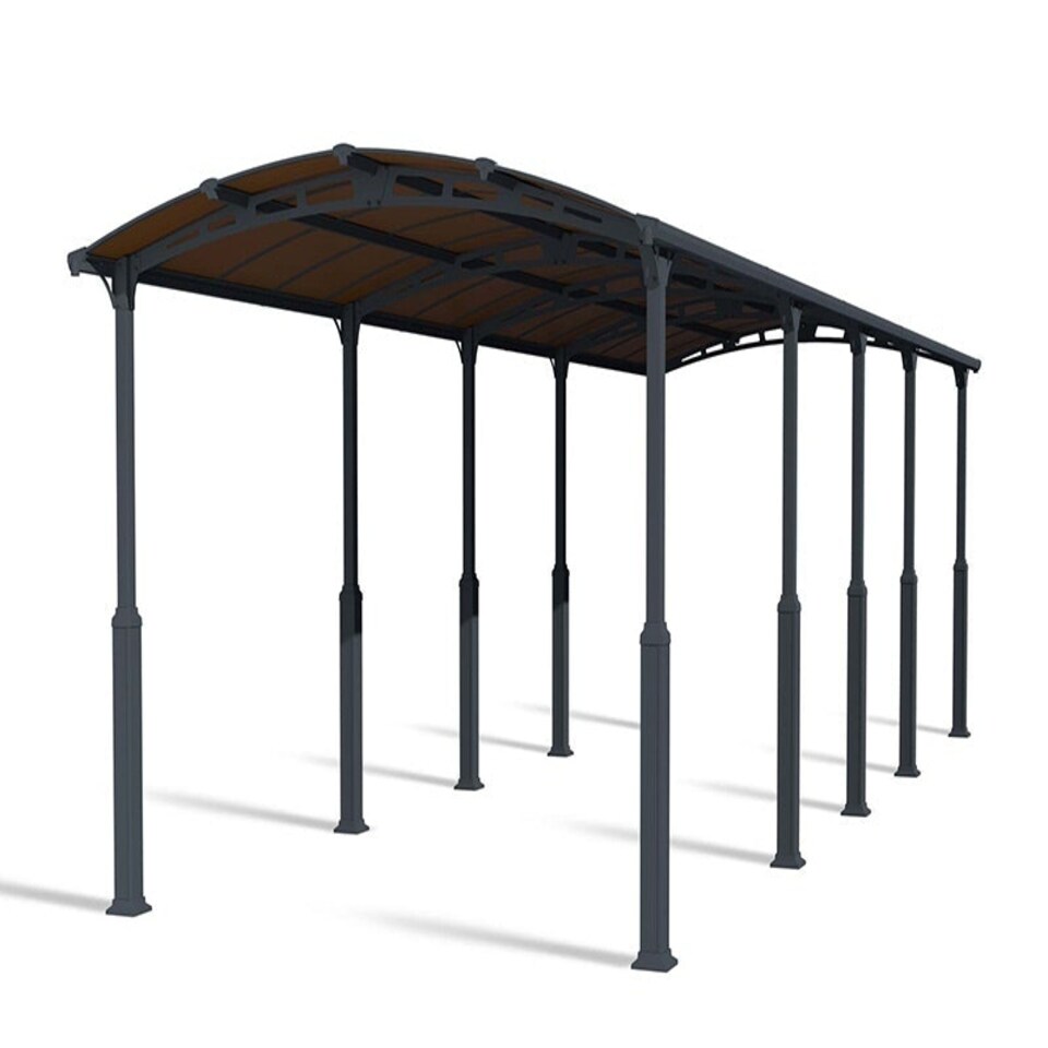 image 1 of Alpine 10600 RV Carport Kit - Aluminium/Polycarbonate - L1077 x W352 x H307 - Grey Grey