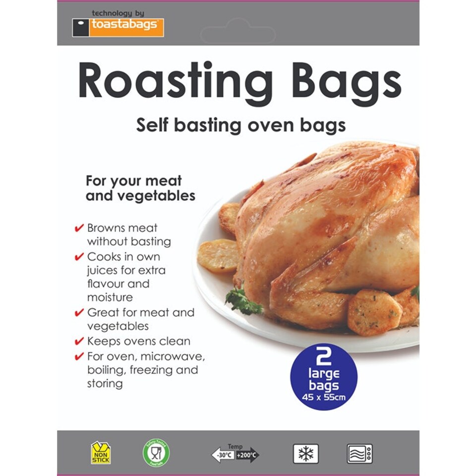 Planit Products Oven Roasting Bags Large 2pk - One Colour - One Size
