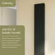 image 3 of Lucia Square Vertical Double Panel Radiator, 1800mm x 354mm Anthracite | Grey | Anthracite | 1