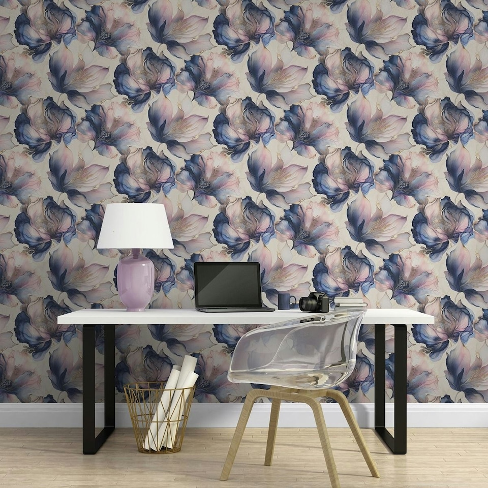 image 1 of Muriva Elysian Floral Wallpaper - Multicoloured - 10m x 0.5m Multi