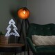 image 3 of 45cm Light up Silver Christmas Tree on Metal Stand with Twinkling White LEDs