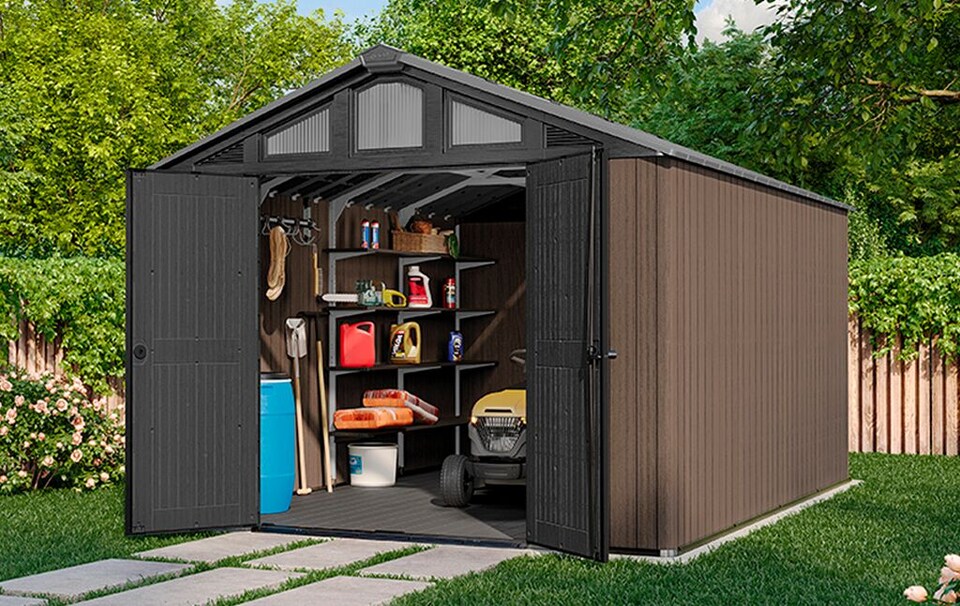 image 1 of Keter Stronghold 10x15 Shed - Brown