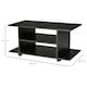 image 5 of HOMCOM Modern TV Cabinet Stand Storage Shelves Table Mobile Bedroom Furniture Bookshelf Bookcase Black