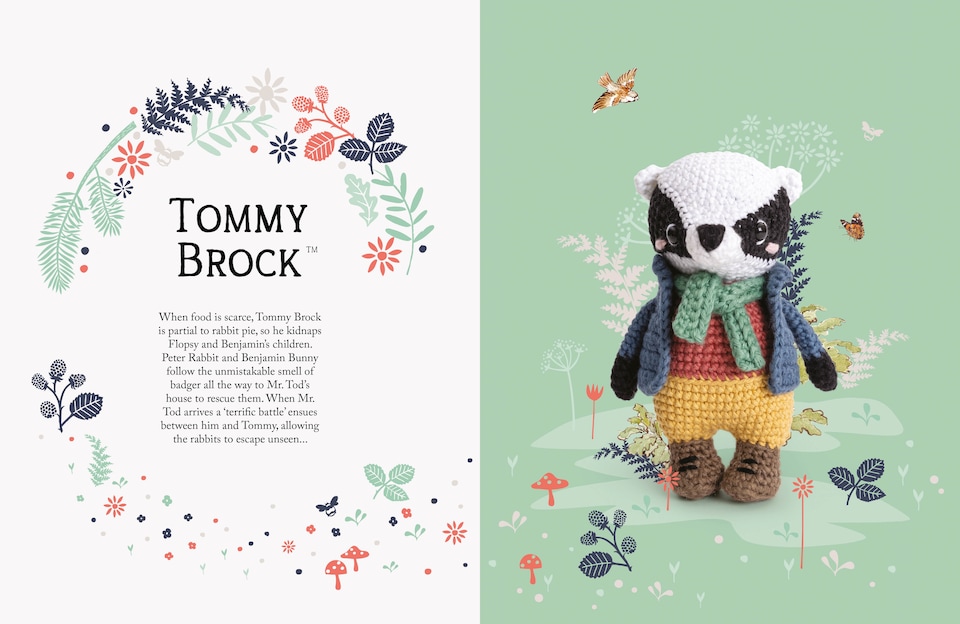 image 1 of Peter Rabbit Crochet Toys Book