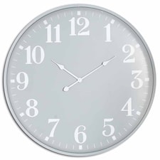 Ashmount Large Wall Clock - Metal - L5 x W80 x H80 cm - Grey Grey