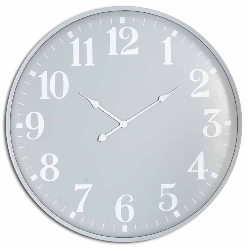 image 1 of Ashmount Large Wall Clock - Metal - L5 x W80 x H80 cm - Grey Grey