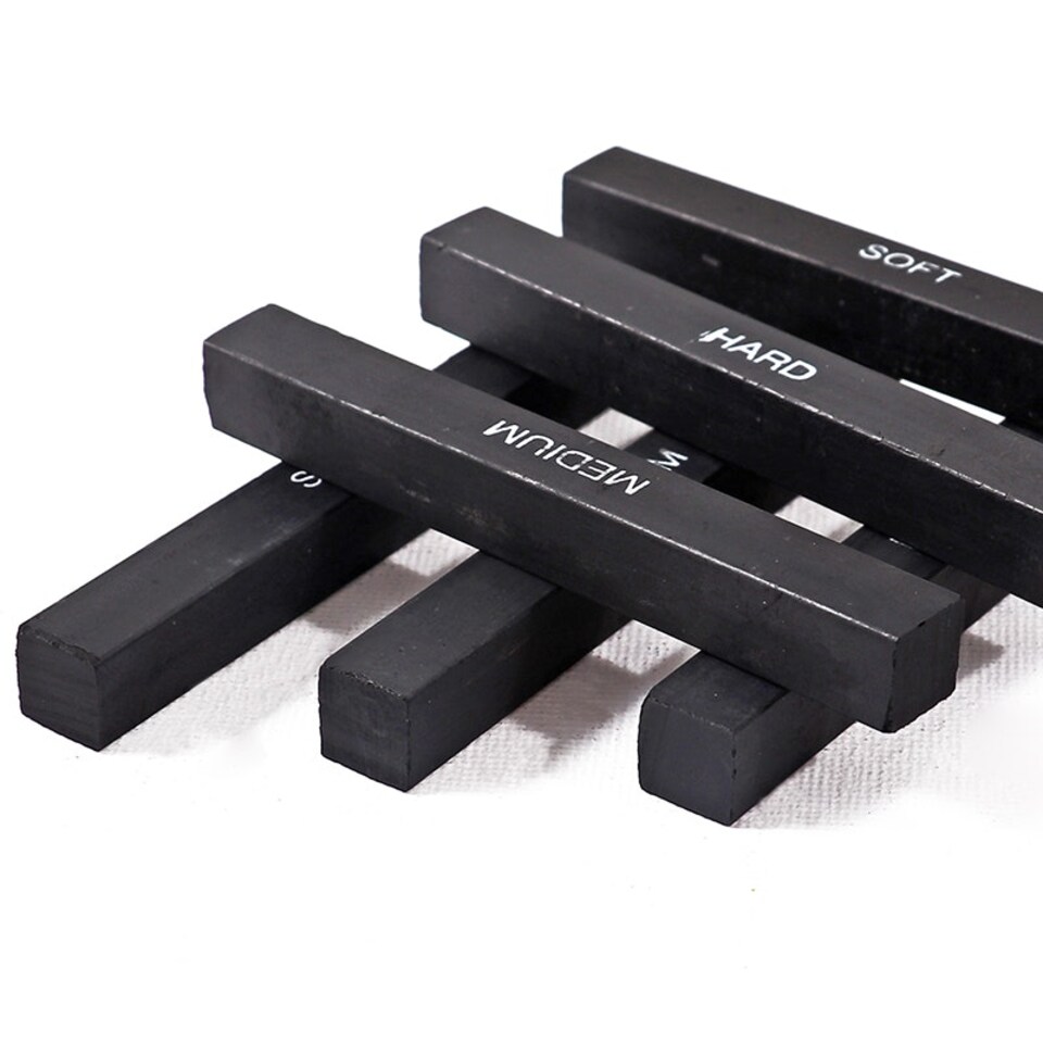 image 1 of Pack of 6 Compressed Charcoal Stick Set