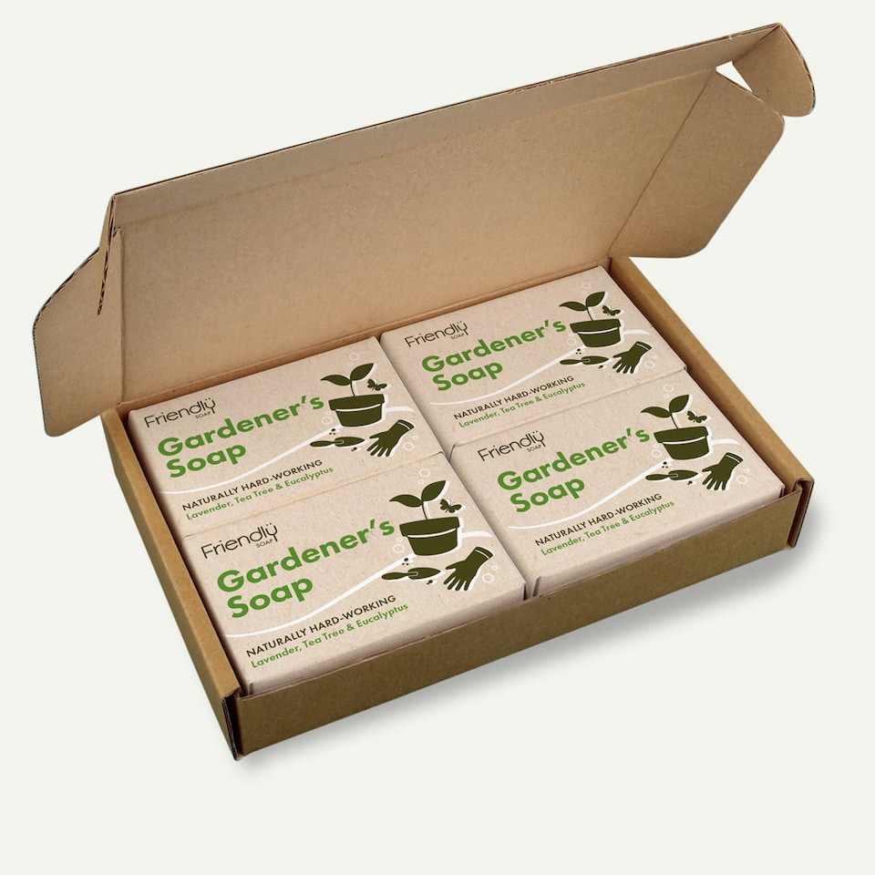 image 1 of 4 x Natural Gardener's Soap Bar - 4 Pack | Green | 1