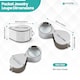 image 2 of 30x Magnifying Glass, Stainless Steel Folding Loupe Magnifier