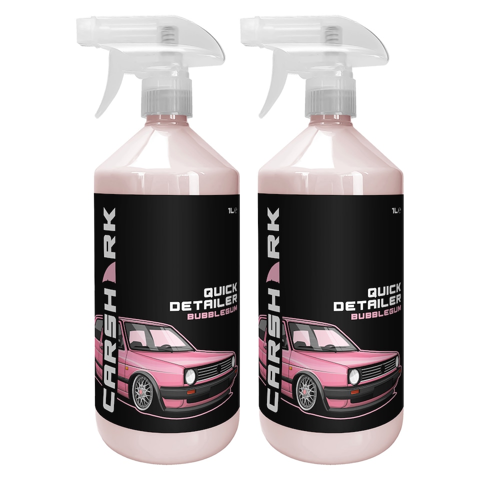 image 1 of CARSHARK Bubblegum Quick Detailer 2 x 1L - Cleans & Protects Vehicle Finish - Spray & Wipe