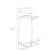 image 10 of JVL 2 Tier Over Door Drying Rack - 8.5M, White
