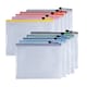 image 3 of Pack of 12 A5 Yellow PVC Mesh Zip Bags