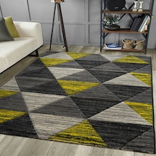 Home Republic Vision Carved Rug - 80 x 150 Yellow