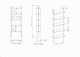 image 5 of Decorotika Paula 5-tier Bookcase Shelving Unit Display Stand -  60 cm W x  22 cm D x 174 cm H