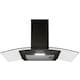 image 5 of SIA CGH80BL 80cm Curved Glass Chimney Cooker Hood Extractor Fan In Black