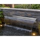 image 2 of AquaForte Waterfall Blade 90cm Stainless Spillway Garden Pond Feature Cascade
