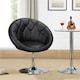 image 1 of Yaheetech Height Adjustable Modern Round Back Chair | Black