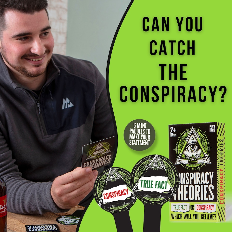 image 1 of Conspiracy Theories Card Game - Adult Games