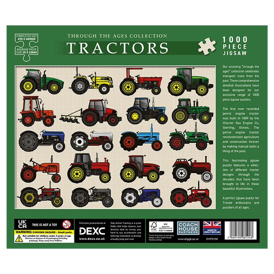 image 1 of Coach House Partners Tractors 1000 Piece Jigsaw