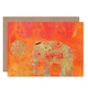 image 1 of Jaipur India Elephant Festival Gold Orange Pink Greeting Card