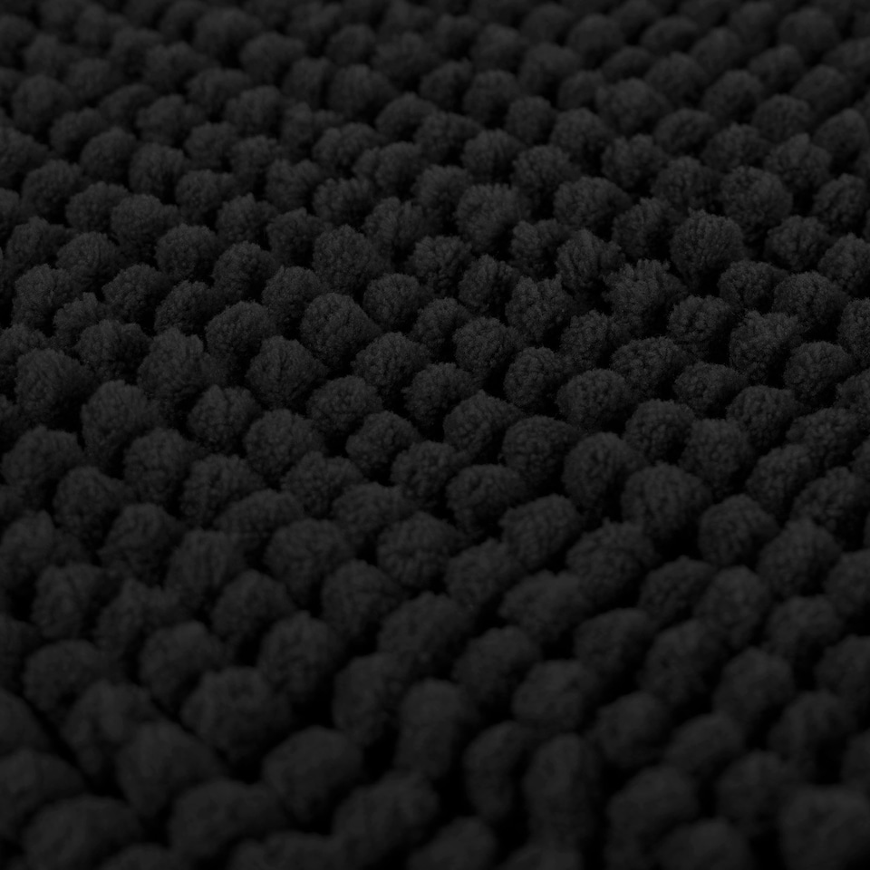 image 1 of OHS Soft Microfibre Non-Slip Absorbent Noodle Chenille Bath Runner Mat Yellow | Beige | 45 x 75cm