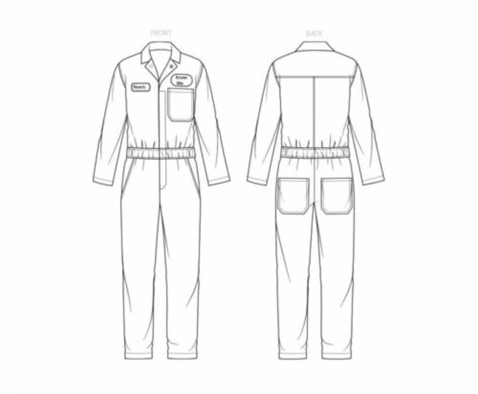 image 1 of Know Me 2012 Paper Sewing Pattern – Men’s Jumpsuit, Sizes Aa (34–36–38–40–42), Intermediate