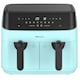 image 2 of EMtronics 9 Litre Digital Double Basket Air Fryer - Aqua
