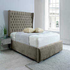 Salva Plush Superking Bed Frame - Grey