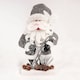 image 1 of 32Cm Grey Santa Christmas Tabletop Figures Glitter Foam Showpiece Decorations