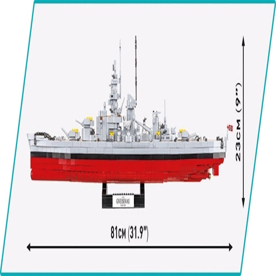 image 1 of Battleship Gneisenau brick model - COBI 4835 - 2417 bricks