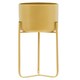 image 1 of Avento Large Gold Finish Floor Planter Gold