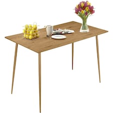 Monza Table 120 centimeter in Oak/Oak Brown | Oak