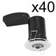 image 2 of Set of 40 - Chrome IP65 Bathroom Recessed Fire Rated Downlights