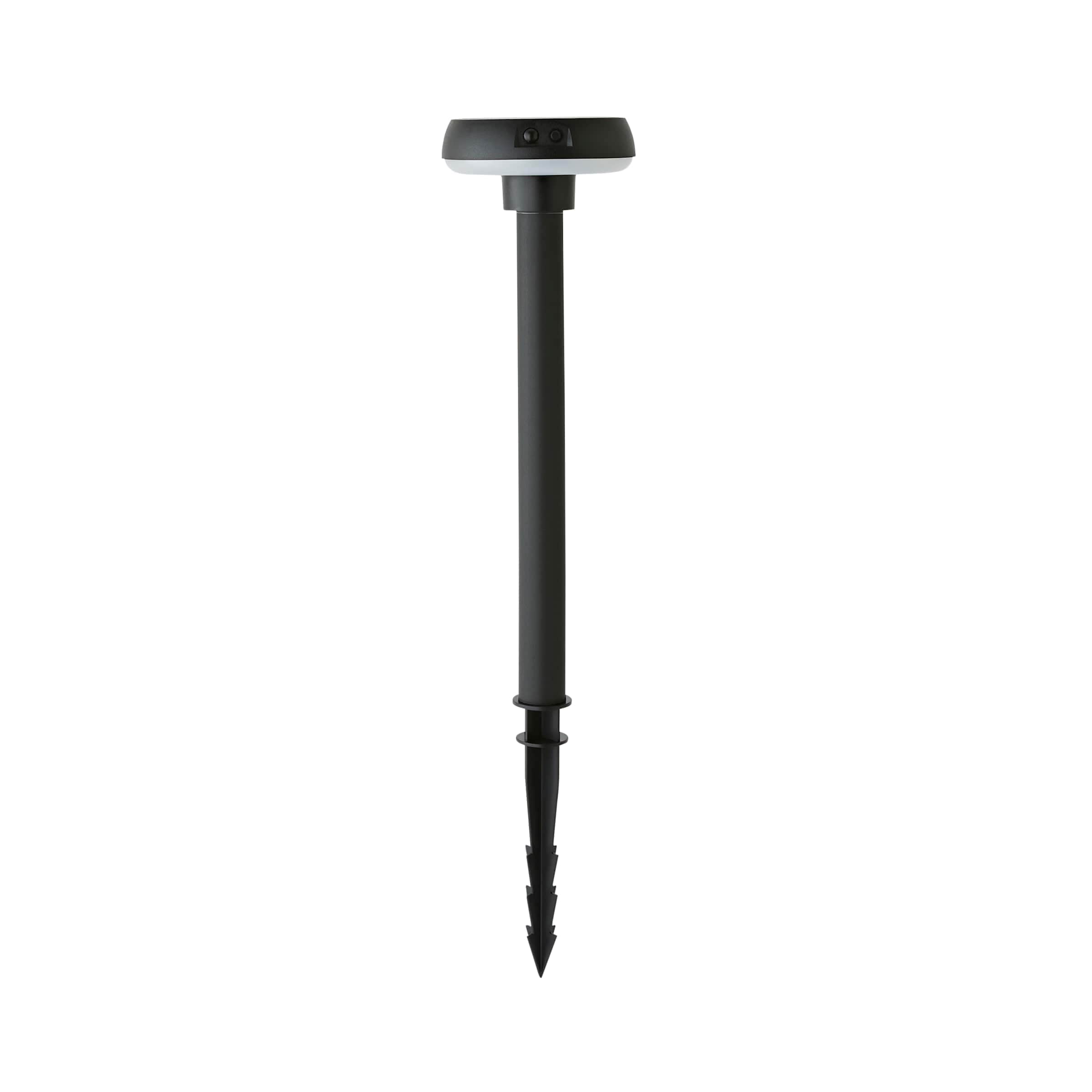 ValueLights Solar Powered LED Matte Black Sensor Outdoor Spike Light
