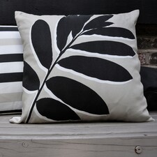 Fusion Leaf Print Cushion Cover Natural