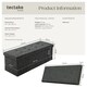 image 6 of Stool - foldable, padded, polyester, large storage space, 110 x 38 x 38 cm | Grey | dark grey | 110 x 38 x 38 cm | 1