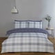 image 6 of Harris Check Polyester Duvet Cover Set with Pillowcase | Grey | Single | 1