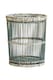 image 1 of Ezell  Rattan and Bamboo Grey Washed Waste Paper Bin