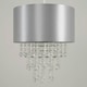 image 3 of ValueLights Acrylic Jewel Effect Droplet Grey Ceiling Pendant Light Shade