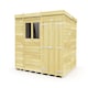 image 1 of 11 x 8 Feet Pent Shed - Double Door With Windows - Wood - L231 x W329 x H201 cm | Brown