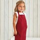 image 2 of Premier Childrens/Kids Waterproof Full Apron - Burgundy - 3-6 Years