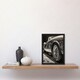 image 2 of Sleek Sporty Car Hyper Realistic Graphite Home Decor Black Framed Wall Art Print A4