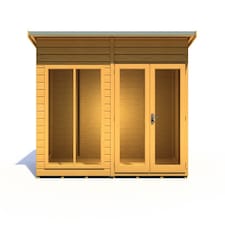 Lela 8x4 Summerhouse - L162.1 x W252.4 x H229.9 cm Brown