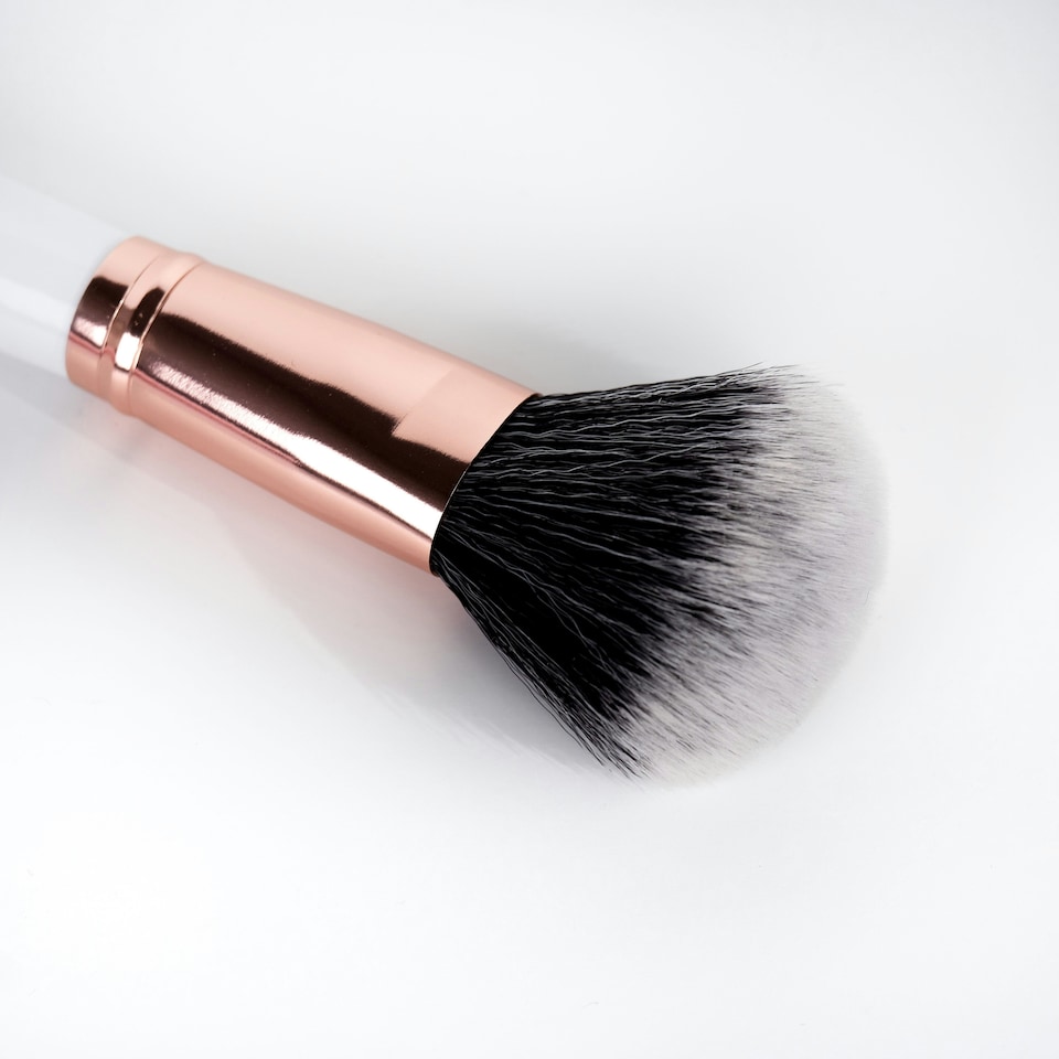 image 1 of Brushworks White & Gold Powder Brush