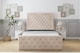 image 1 of Sloomy Vienna Sand Naples Bed Frame With Mattress With 50" Upholstered Headboard 2'6 Small Single