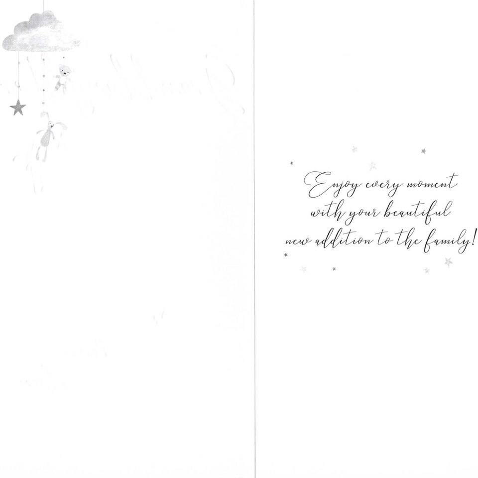 image 1 of Embellished Beautiful Little Granddaughter New Baby Card