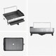 image 2 of Simplehuman Steel Frame Dish Rack Dish Drainer, Brushed Stainless Steel