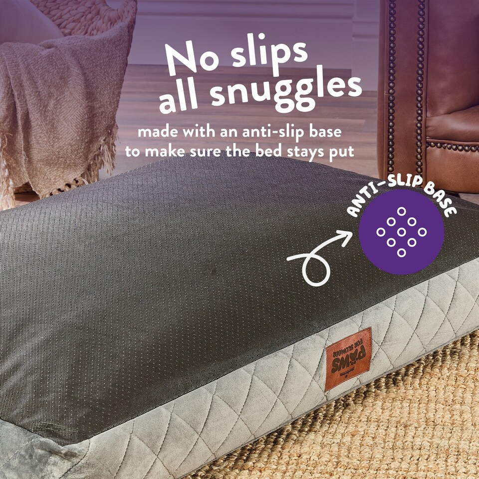 image 1 of Paws for Slumber Pet Bed Cover, Grey, Medium