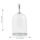 image 4 of First Choice Lighting Pair of Large Chrome and Glass Cloche Design Table Lamp Bases Clear | Chrome