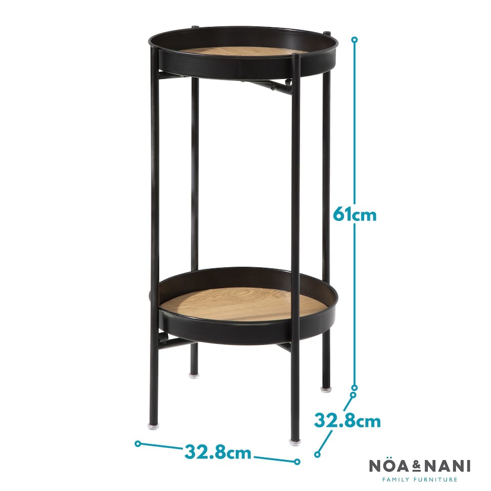 image 1 of Solna Small Side Table in Black